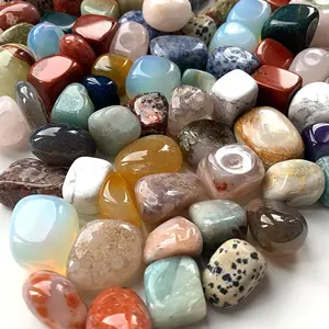 Wholesale natural healing rock quartz tumbled stone crystal gravel for landscaping bulk tumbled stones