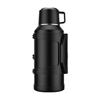 Bouteille isotherme sous vide en acier inoxydable 304 pour le commerce extérieur, capacité 4200 ml, pour voyage en extérieur et utilisation en voiture, maintien au chaud ultra-longue durée