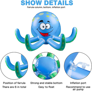 <span class=keywords><strong>Jeu</strong></span> de lancer de boules de piscine, jouet poulpe gonflable en PVC, idée cadeau pour les jeux de plein air et les fêtes pour bébés - Product Image 6