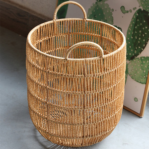 ตะกร้าหวายสำหรับใส่ผ้าซักรีดตะกร้าใส่เสื้อผ้าทำจากพลาสติก PP สำหรับงานสานด้<span class=keywords><strong>ว</strong></span>ยมือตะกร้าใส่เสื้อผ้าสำหรับโรงแรม - Product Image 2