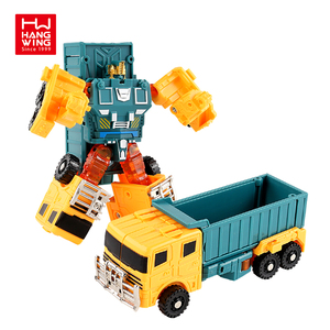 HW TOYS Gigante Vehículo de Ingeniería Transformable Cinco en Uno: Camión Volquete, Excavadora y Coche, de Aleación DIY para Niños, Juguetes de Ingeniería - Product Image 2