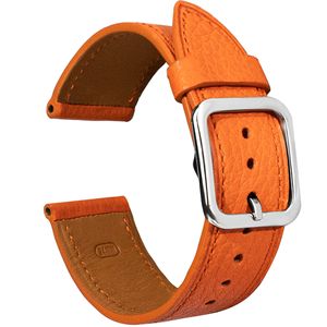 Correa de Reloj de Repuesto de Estilo Minimalista <span class=keywords><strong>para</strong></span> Hombre y <span class=keywords><strong>Mujer</strong></span>, Correa de Cuero Genuino Compatible con <span class=keywords><strong>Relojes</strong></span> Inteligentes Tradicionales - Product Image 4