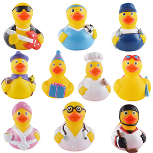 New Arrival Hotsale Eco Friendly 4 Inch Character Rubber Duck Assortment Promotion Floating Duck Summer Water Toy Baby Bath Duck