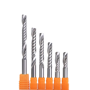 Premium Quality Single Flute End Mill 3.175/4/5/6/<strong>8</strong>/10mm CNC Aluminum Milling Cutter Spiral <strong>Router</strong> <strong>Bits</strong> for Wood Plastic