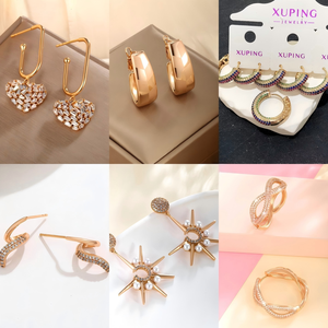 Colección de Pendientes al por Mayor XUPING, Pendientes de Lágrima con Baño de Oro y Circonita Roja, Joyería Glamurosa para Mujer, Regalo Ideal - Product Image 4