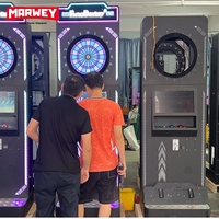 Marwey Machine de jeu de fléchettes d'arcade électronique commerciale à pièces populaire Machine de jeu de fléchettes de divertissement de sport d'intérieur
