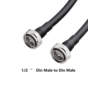 1/2" 7/16 DIN Male to DIN Male Super RF Jumper Cable for Base Station Antenna <b>Telecommunications</b> FM Transmission Satellite - Product Image 4