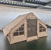 Tente de camping gonflable une chambre quatre saisons, fabricant sur mesure, coupe-vent, imperméable, entièrement automatique 2000-3000mm