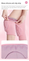 Genouillères de pole dance avec rembourrage épais en éponge, écologiques, respirantes, avec grip en gel et protection en silicone adhésif