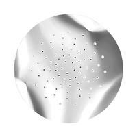 Couvercles de chicha imprimés pré-perforés en feuille d'aluminium de qualité alimentaire, en alliage 8011 à tempérament doux, 5,5 pouces, 0,03 mm, à ouverture facile, 100 pièces