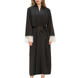 Luxury Acetate Women's Sleep <strong>Robe</strong> Sleepwear Lightweight Imitation Silk Nightgown <strong>Satin</strong> Comfy Pajama <strong>Robe</strong> - Product Image 3