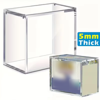 Boîte de présentation empilable en acrylique transparente de 5 mm d'épaisseur avec fermeture magnétique sécurisée, idéale pour la formation avancée, compatible