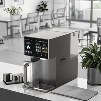 Système purificateur d'eau de bureau électrique 4-en-1 Filtration RO Machine à glaçons Distributeur d'eau instantané en plastique chaud/froid