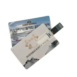 Factory OEM bank card USB flash disk free design LOGO4GB-128GB business card USB flash disk