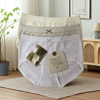 Culottes Confortables Personnalisables pour Femmes, Couleur Unie, en Ramie, Antibactériennes, Lot de 3