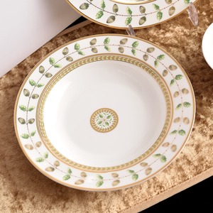 Hot Selling Bone China Wedding <b>Decor</b> <b>Plates</b> Unique Grey Marble Design Fashion Dishes & Tableware - Product Image 4