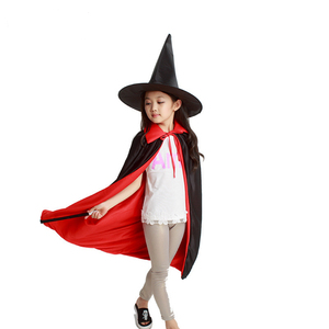 JELO Halloween vampiro <span class=keywords><strong>capa</strong></span> con capucha <span class=keywords><strong>capa</strong></span> <span class=keywords><strong>de</strong></span> Navidad Cosplay diablo disfraz Unisex negro y rojo bruja mago <span class=keywords><strong>capa</strong></span> - Product Image 4