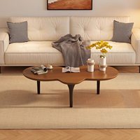 Table basse portable NKAHS en bois massif, écologique et minimaliste, avec montage facile, design moderne pour petit salon