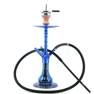 Alumínio Hookah 2023 Novo Estilo Alta Qualidade Azul Alumínio Acessórios Shisha Hookah