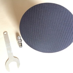 Lijadora neumática de 6 pulgadas con agarre tipo pistola y sistema de gancho y bucle para pulir, encerar y lijar. - Product Image 3