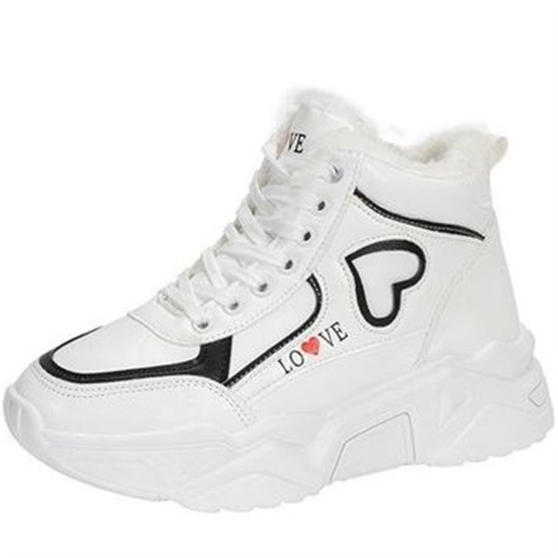 Дропшиппинг, женские повседневные высокие кроссовки с индивидуальным логотипом, модные кроссовки, женские зимние ботинки на платформе, зимняя теплая плюшевая обувь