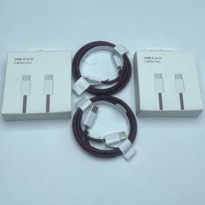 Câble USB-C tressé rouge vin, charge rapide PD, transfert de données, 1 m, compatible avec les appareils iPhone 15-18 et les appareils Android USB-C - Product Image 5