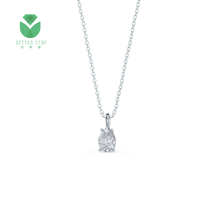 Real Diamond Jewelry Necklace 18k White