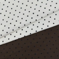Tissu en coton à pois, tissu à pois 100% coton jersey, 100% coton, 150 cm, 210 g/m², pour robes en coton pur à pois