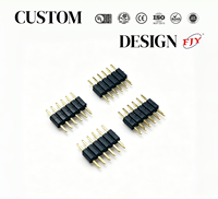 Conector PCB Ecológico PH2.0 de 2.0mm, 6 Pines, 1x6P, de Una Sola Fila, Recto, 180 Grados, Doble Plástico, Chapado en Oro 0.8U