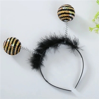 Bandeau en plastique drôle d'abeille d'antenne de boule d'extraterrestre d'insecte de monstre d'UFO