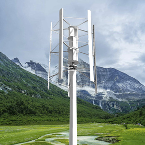 Système d'énergie renouvelable 220V 10kW 20kW Générateur éolien vertical de type H pour raccordement au réseau 5000W 10KW Générateur éolien vertical avec - Product Image 1