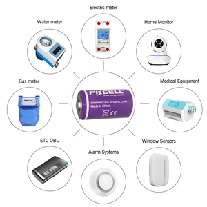 Er14250 Батарея Pkcell Er14250 1/2 AA батарея 3,6 В литиевые батареи для Теплового Счетчика - Product Image 6