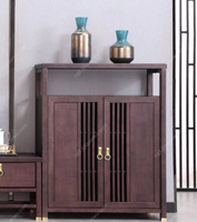 Canapé en tissu moderne de la série Guique, ensemble de meubles de salon avec armoire combinée en bois massif