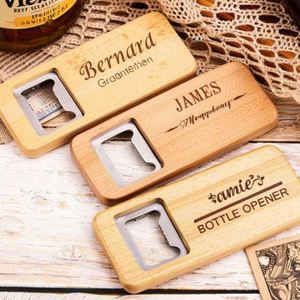 Xdh1922 Abridor de Botellas Personalizado de Bambú y Acero Inoxidable con Grabado Láser y Acabado de Madera - Product Image 6