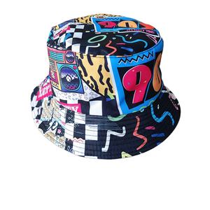 Chapeau seau extérieur unisexe avec logo personnalisé pêcheur pleine impression réversible rétro parasol hip-hop imprimé chapeau de protection solaire - Product Image 4