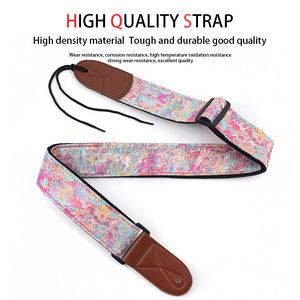 Sangle de sac en cuir PU de large de qualité supérieure de 2 "sangle de guitare en Polyester réglable pour guitare acoustique basse personnalisée - Product Image 2