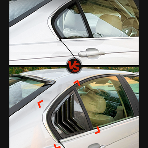Achterruit louvers sticker voor <span class=keywords><strong>3</strong></span>-serie E46 4-deurs 1998-2005, ABS materiaal, sportieve stijl, exterieur tuning kit, groothandel - Product Image 6