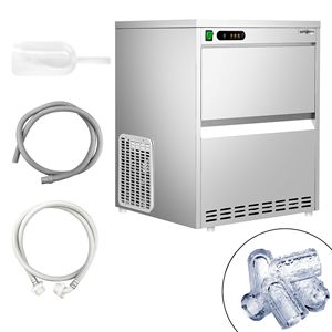GGM Gastro Eiswrfelbereiter Electric Commercial Stainless Steel Hollow Cylinder Ice <b>Maker</b>-52 Kg/24 h - Product Image 6