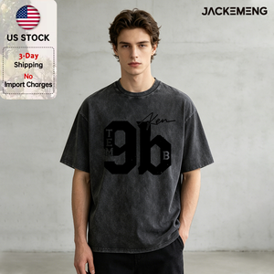 T-shirt rétro streetwear rose délavé oversize « 9b TEM » – Collection Signature – Vente en gros depuis l'entrepôt local aux États-Unis – Tee-shirt hip-hop à manches courtes - Product Image 1