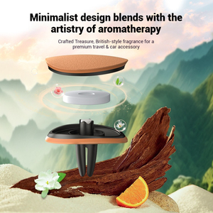 Ambientador de Coche con Clip para Ventilación, Aroma a Naranja, Diseño Moderno y Lujoso, con Evaporación Natural, Sin Necesidad de Electricidad, con Logotipo Personalizado - Product Image 4