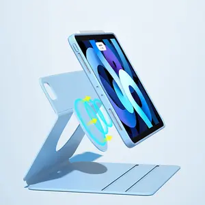 Yeni stil şeffaf akrilik koruyucu kapak çoklu katmanlar koruma manyetik Tablet iPad kılıfı hava 5 iPad 10.2 iPad Pro 12.9"