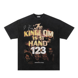 Gran oferta, Camiseta cómoda Unisex básica de gran tamaño de Color sólido de Tela regular de algodón 100% liso - Product Image 1