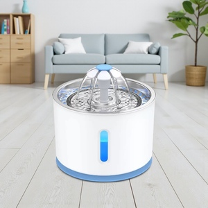 เครื่องให้น้ำสัตว์เลี้ยงอัตโนมัติแบบตั้งโต๊ะ ขนาด 2.4 ลิตร ผลิตจากสแตนเลสเกรดอาหาร ดีไซน์ทันสมัย เป็นมิตรกับสิ่งแวดล้อม พร้อมระบบกรองน้ำ 3 ชั้น สำหรับแมว - Product Image 1