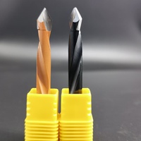 Fraise en carbure HWR OEM HRC55 à 2/4 rainures en carbure de tungstène pour usinage CNC, longue durée de vie 8*20*70 R/L