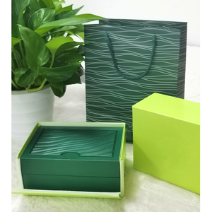 Single Watch Storage Box with Full Accessories, Luxury Green Watch Case with Soft Lining & <b>Matching</b> Outer Box - Product Image 2