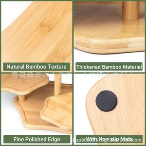 Wooden <b>Cake</b> <b>Stand</b> 3 Tier Multi Layer Display Rack For Cupcakes And <b>Cakes</b> Desktop Use - Product Image 4