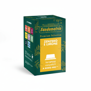 16 Capsule di Zenzero e Limone Sandemetrio Compatibili con Modo Mio [0,16/capsule] per Macchine da Caffè Pour Over - Product Image 2