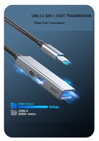 Meilleure qualité USB 3.2 Gen1 Type C vers USB-A 3.2 Type C PD 60W OTG Extender HUB adaptateur connecteur