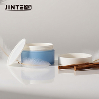 Récipient vide des pots en plastique 80ml PP d'emballage de soins de la peau avec couvercle à vis pour la crème