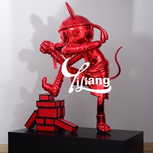 Escultura <span class=keywords><strong>de</strong></span> fibra <span class=keywords><strong>de</strong></span> vidrio <span class=keywords><strong>de</strong></span> arte <span class=keywords><strong>Pop</strong></span> estatuas <span class=keywords><strong>de</strong></span> dibujos animados <span class=keywords><strong>de</strong></span> tamaño real personalizadas escultura <span class=keywords><strong>de</strong></span> resina <span class=keywords><strong>de</strong></span> Color espejo cromado estatua <span class=keywords><strong>de</strong></span> <span class=keywords><strong>Mickey</strong></span> personalizada - Product Image 2